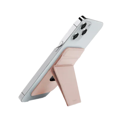 Uniq Lyft Magnetic Snap-On Stand And Card Holder - Pink - Tashqila Uniq Lyft Magnetic Snap-On Stand And Card Holder - Pink - Tashqila